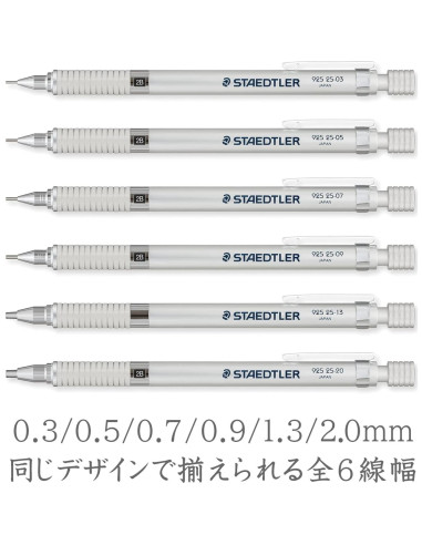 Lápiz Mecánico Staedtler 0.3mm Plata Retráctil