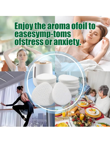 60 Almohadillas de Repuesto Microfibra Homedics para Difusores