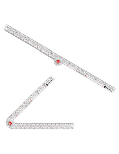 Regla Plegable SINGER 30 cm con Marcado de Precisión y Centro Cero