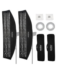 Godox Softbox Strip 35x160cm Bowens con Rejilla de Panal