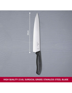 Cuchillo de tallar Victorinox Swiss Classic 22 cm negro 2