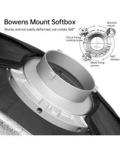 Godox Softbox Strip 35x160cm Bowens con Rejilla de Panal 2