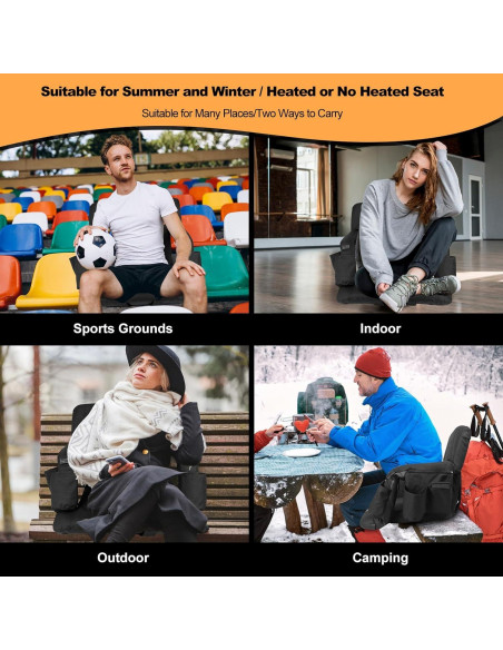 Asientos de Estadio Calentados Moteoza 50.8 cm 3 Niveles Calor