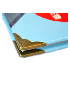 20 Protectores de Esquinas de Bronce Vintage Mikadolly 22mm