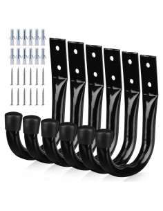Ganchos de Almacenamiento para Garaje SWANLAKE 6 Piezas Metal
