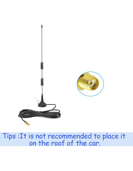 Antena de Radio Bingfu SMA Femenina 8dBi VHF UHF 3m