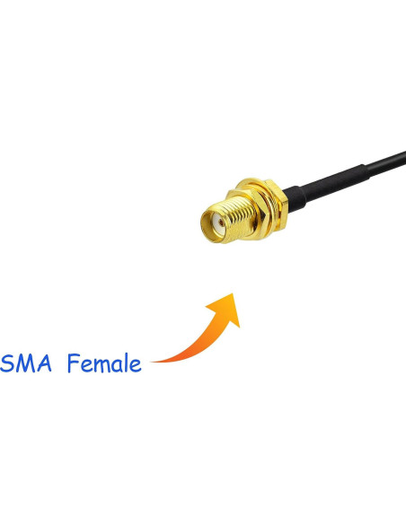 Antena de Radio Bingfu SMA Femenina 8dBi VHF UHF 3m