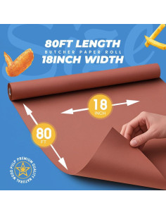 Papel de Carnicero Rosa PH PERKHOMY 45.72 cm x 24.38 m 2