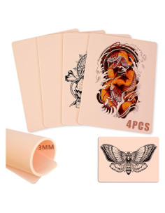 Piel Falsa de Tatuaje Sintética 3mm KTKAJW - 4 Piezas