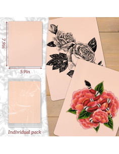 Piel Falsa de Tatuaje Sintética 3mm KTKAJW - 4 Piezas 2