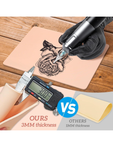 Piel Falsa de Tatuaje Sintética 3mm KTKAJW - 4 Piezas