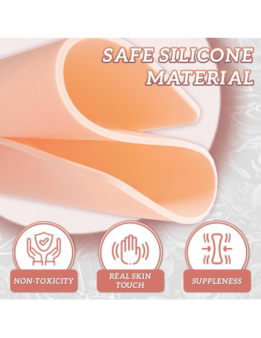 Piel Falsa de Tatuaje Sintética 3mm KTKAJW - 4 Piezas