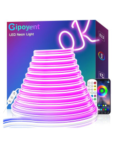Luces de Cuerda LED Neón GIPOYENT 5m RGB Impermeables
