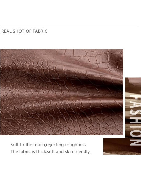 Cuero de Vaca Real 1.4-1.6 mm con Estampado de Caimán 25.4x25.4 cm