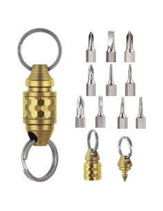 Llave de liberación rápida Titanio Dorado 6.6 cm con Accesorios