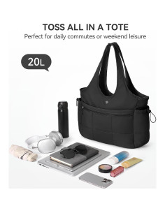 Bolsa Tote Puffer BOSTANTEN para Mujeres - Ligera y Acolchada 2