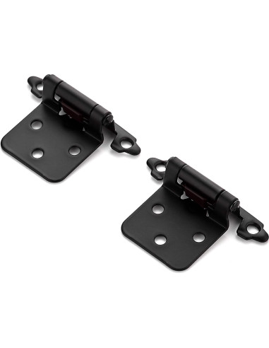 Bisagras de Puerta de Gabinete Ravinte 1/2" Negro Automáticas