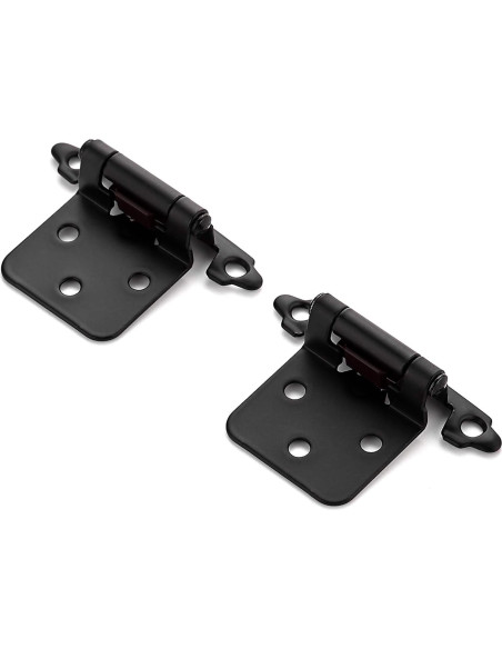 Bisagras de Puerta de Gabinete Ravinte 1/2" Negro Automáticas