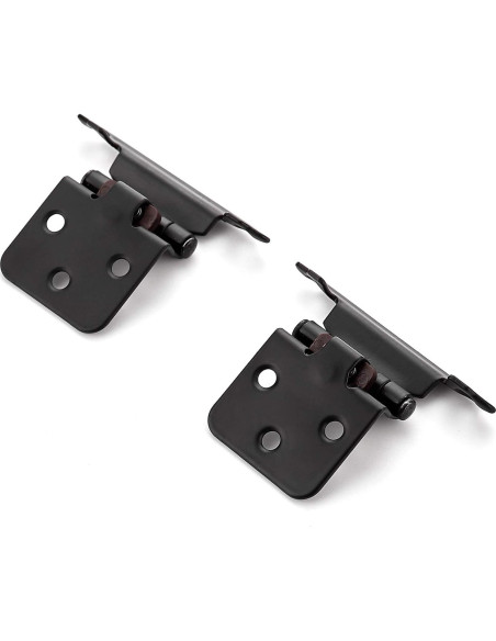 Bisagras de Puerta de Gabinete Ravinte 1/2" Negro Automáticas