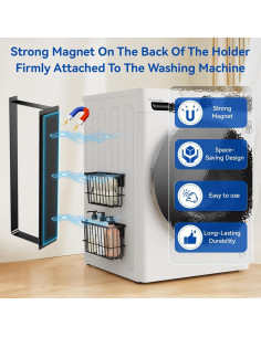 Soporte Magnético para Pelotas de Secadora Detukna Negro 2