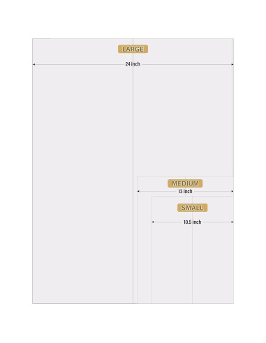 4 Tableros de Cartón Trifolio BXIHUR 54.6x35.6 cm con Accesorios