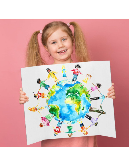 4 Tableros de Cartón Trifolio BXIHUR 54.6x35.6 cm con Accesorios