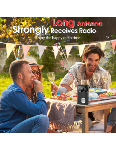 Radio Meteorológica NOAA Greadio Portátil AM/FM a Pilas