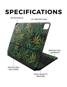 Funda Vinilo 3M para Apple Magic Keyboard iPad Air 13" 2024 - Cultura Cannábica 2