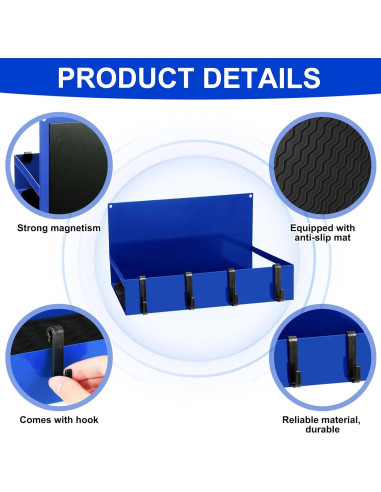 Paquete de 3 Organizadores Magnéticos Lineshading Azul 9.07 kg