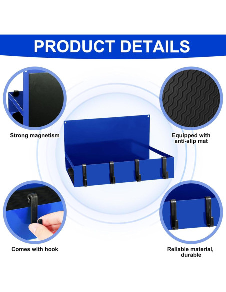 Paquete de 3 Organizadores Magnéticos Lineshading Azul 9.07 kg