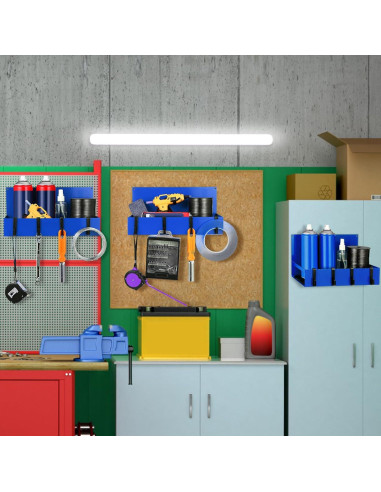 Paquete de 3 Organizadores Magnéticos Lineshading Azul 9.07 kg