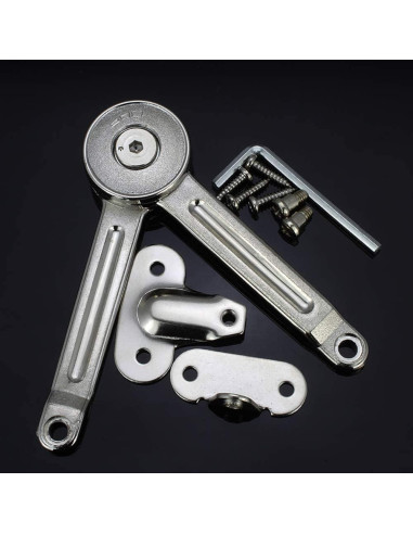 Soporte de Bisagra de Puerta Qrity - 2 Piezas - 20kg - Ajustable