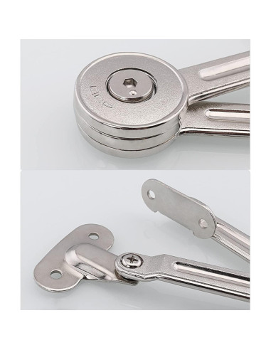 Soporte de Bisagra de Puerta Qrity - 2 Piezas - 20kg - Ajustable