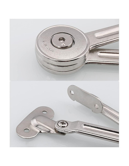 Soporte de Bisagra de Puerta Qrity - 2 Piezas - 20kg - Ajustable