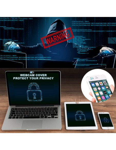 Cubierta Deslizante para Webcam Leadiy - 3 Piezas Mármol