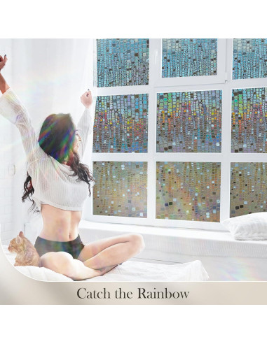 Película de Privacidad para Ventanas ALIUNI 44.5x200cm Vinilo