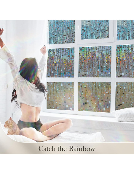 Película de Privacidad para Ventanas ALIUNI 44.5x200cm Vinilo