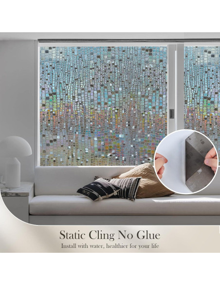 Película de Privacidad para Ventanas ALIUNI 44.5x200cm Vinilo