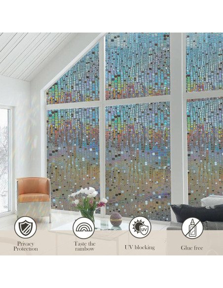 Película de Privacidad para Ventanas ALIUNI 44.5x200cm Vinilo