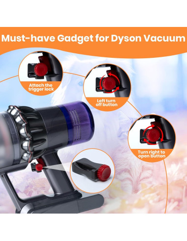 Kit Accesorios Aspiradora Dyson para Aseo de Perros Gris