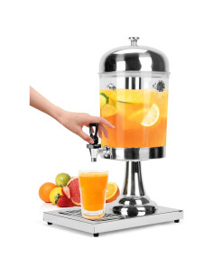 Dispensador de Bebidas ISXACFF 8L Acero Inoxidable Frío y Caliente