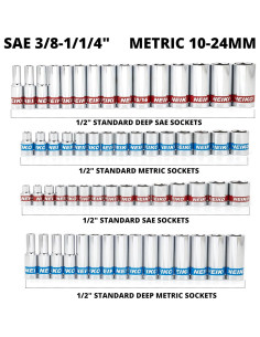 Juego de Herramientas Mecánicas NEIKO 68 Piezas 1/2" Drive 2