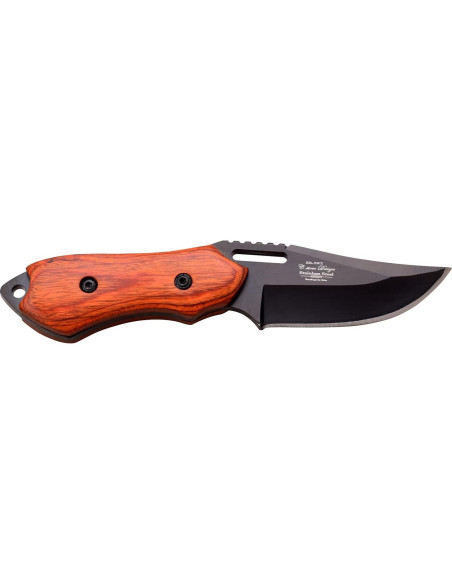 Cuchillo Fijo Elk Ridge ER-562 Acero Inoxidable 7.62 cm Madera