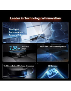 Roborock Saros 10R Robot Aspiradora y Mopa 22,000 Pa Negro 2