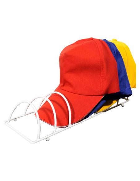 Soporte para Sombreros Blissluck TMJ04 - Metal Blanco, 7 Sombreros