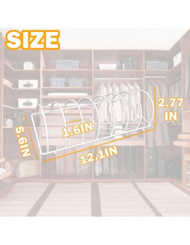 Soporte para Sombreros Blissluck TMJ04 - Metal Blanco, 7 Sombreros