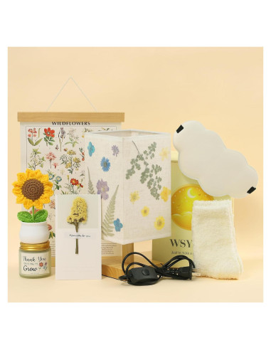 Cesta de Regalo WSYEAR para Mamá - Lámpara, Vela, Toalla y Más