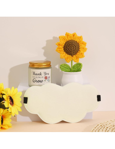 Cesta de Regalo WSYEAR para Mamá - Lámpara, Vela, Toalla y Más