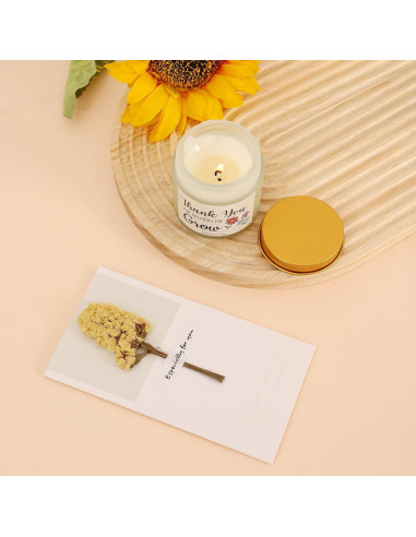 Cesta de Regalo WSYEAR para Mamá - Lámpara, Vela, Toalla y Más