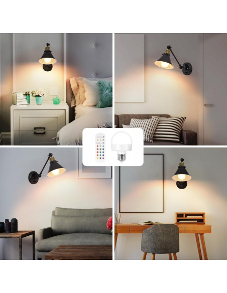 Aplique de Pared Inalámbrico TRLIFE con Control Remoto LED